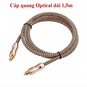 Dây âm thanh quang số optical toslink dài 1,5m vàng