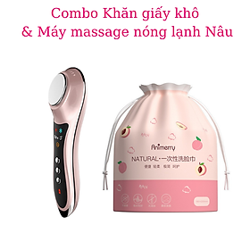 Bộ dụng cụ chăm sóc massage mặt nóng lạnh đẩy tinh chất MIANZ - Combo khăn giấy tẩy trang thanh lăn matxa MIANZ GROUP