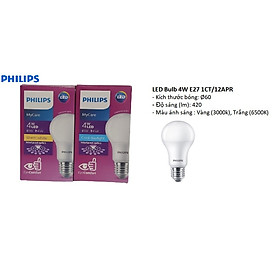 Bóng đèn PHILIPS LEDBULB Mycare A60 -Công suất 4W,6W,8W,10W,12W