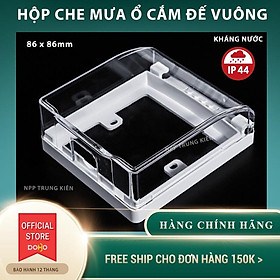 Hộp Chống Nước ổ cắm điện - Hộp Che Mưa cho ổ cắm điện âm tường hình vuông và chữ nhật