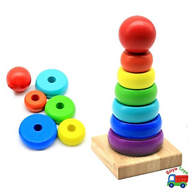 Bộ đồ chơi gỗ gồm combo 6 món đồ chơi bằng gỗ giúp phát triển thông minh cho bé 1 tuổi 2 tuổi 3 tuổi