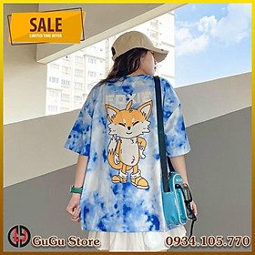 Áo thun nữ loang màu tay lỡ form rộng phong cách Hàn Quốc M04- Áo thun unisex mới đẹp