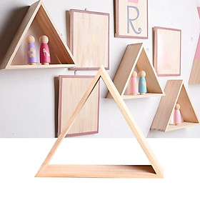 Kệ gỗ tam giác treo tường kệ để đồ trang trí nội thất nhiều kích thước