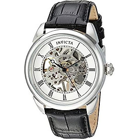 Invicta Men's Specialty Stainless Steel Mechanical-Hand-Wind Watch with Polyurethane Strap, Black, 22 (Model: 23533)
