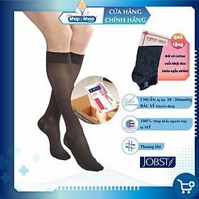 Vớ y khoa gối JOBST UltraSheer - Siêu mỏng, màu đen, kín ngón, 20-30mmHg, giãn tĩnh mạch chân (tất y khoa)