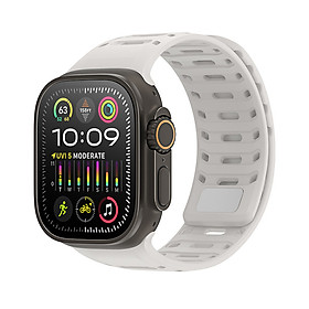 Dây Đeo Cho Apple Watch Ultra, Apple Watch Series, Dux Ducis CS Series Magnetic Silicone, Nam Châm Từ Tính, Chạy Bộ. Bơi_ Hàng chính hãng