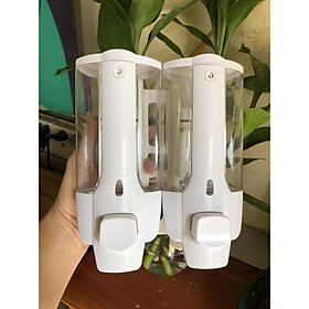 Mua Hộp xà bông nhấn 2 bình gắn tường cao cấp
