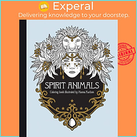 Sách - Spirit Animals Coloring Book by Hanna Karlzon (UK edition, Hardcover)