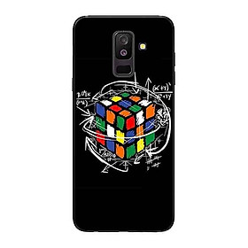Ốp Lưng in cho Samsung A6 Plus 2018 mẫu Rubik Toán Học - Hàng Chính Hãng