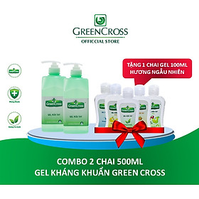 COMBO 2 CHAI 500ML GEL KHÁNG KHUẨN GREEN CROSS