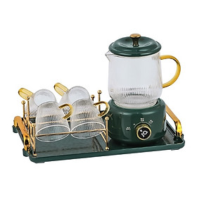 Bộ Thưởng Trà Sinh Health Electric Teapot đa năng (Full bộ 4 tách, Khay đựng, Giá đỡ ly)