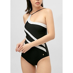 Bikini 1 mảnh Đen Sọc Trắng