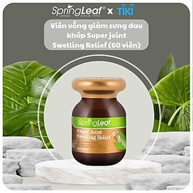 Viên uống giúp giảm đau khớp, viêm khớp hỗ trợ phòng ngừa Gout  SpringLeaf Super Joint Swelling Relief 60 viên chiết xuất từ cần tây