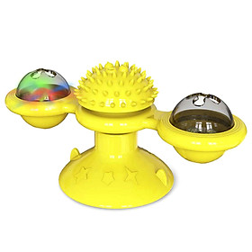 Rotated Windmill Toy Pet Friction Tools Lighting Playing Rotary Toy