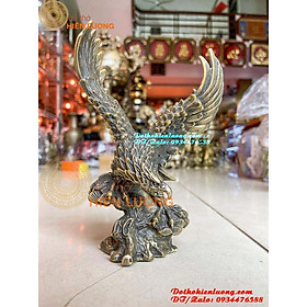 Mua Tượng Đại Bàng Tung Cánh Trên Bệ Núi Đá Bằng Đồng Thau Nguyên Chất Cao 20cm - Biểu Tượng Của Sức Mạnh Và Quyền Lực
