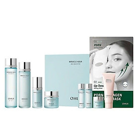 Bộ Dưỡng Ẩm Cấp Nước Ohui Miracle Aqua 4pcs Special Set