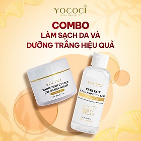 Bộ 2 sản phẩm dưỡng trắng Yococi (Kem Face 20g + Tẩy Trang 100g)