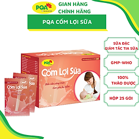 Cốm Lợi Sữa PQA Hỗ Trợ Bổ Khí Huyết, Tăng Chất Lượng , Tắc Tia Sữa, Dùng Cho Phụ Nữ Đang Cho Con Bú Hộp 25 Gói