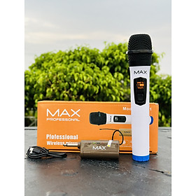 Mua Micro không dây đa năng Max 21 - Micro không dây giá tốt  sử dụng cho mọi loại thiết bị âm thanh - Micro dành cho loa kéo  loa bluetooth  amply - Màn hình Led hiển thị thông số - Âm thanh cực hay  giá cực rẻ