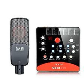 Mua Combo Micro Cao Cấp Takstar TAK55 + Sound Card Icon Upod Pro – Chuyên Thu âm  Hát karaoke Livestream Bh 2 Năm