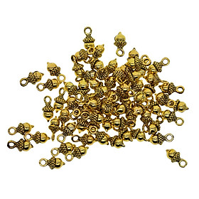 50pcs Acorn Charms - Craft Supplies Pendants Beads Charms Pendants for Crafting, Jewelry Findings Making Accessory For DIY Necklace Bracelet