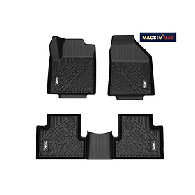 Thảm lót sàn xe ô tô dành cho Jeep Wrangler Rubicon New 2019-đến nay Nhãn hiệu Macsim 3W chất liệu nhựa TPE đúc khuôn cao cấp - màu đen