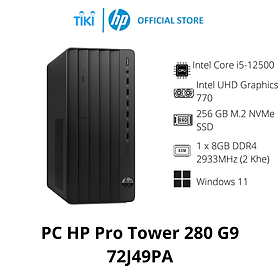 Mua PC HP Pro Tower 280 G9 72J49PA (Intel Core i5-12500/8GB/256GB SSD/Không HDD/Windows 11 Home/WiFi 802.11ac) - Hàng Chính Hãng