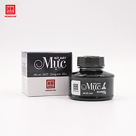 Mực lọ đen Hồng Hà 3457 - dành cho bút máy