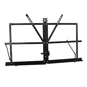 LD150 Folding Tabletop Music Score Stand Metal Sheet Music Holder Foldable Desktop Stand Music Stand (OPP)