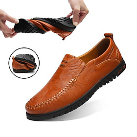 LCRTZKG Giày cao cấp cho nam Thương hiệu giày da chính thức Loafers Giày nam Moccasins Chaussure Homme