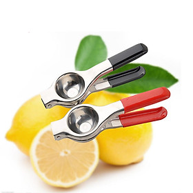 2 Pieces Stainless Steel Non-slip Plastic Handle Manual Lemon Squeezer