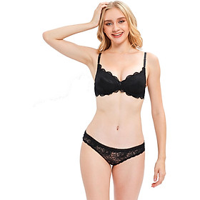 Bộ Áo Ngực Và Quần Lót Nữ Ren Không Gọng Miley Lingerie BRL_FLS_03