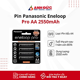 Mua Pin sạc AA Panasonic Eneloop Pro 2550mAh dùng cho bàn phím MoFii  remote  đèn flash máy ảnh ...Hàng nhập khẩu