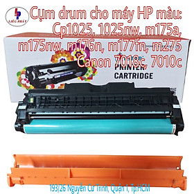 Cụm drum máy in Canon 7018C/ 7010C/ HP CP1025/ M175/ M176/ M177/M275 (DR-CE314A) - laser màu, mới 100%, tương thích. Dùng chung với hộp mực Canon 329BK/C/Y/M, HP bộ 130A, 126A