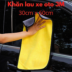 Khăn lau ô tô chuyên dụng Microfiber 30×60 cm, khăn lau xe ô tô cao cấp siêu mịn 2 lớp,Khăn lau xe hơi loại 1