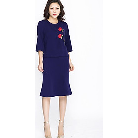 Áo công sở nữ croptop tay lỡ LAMER L61R17T156-S3100 (Tím)