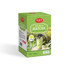 Trà sữa vị matcha H&H Friend hộp giấy 210g