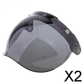 2x3-Snap Bubble Wind  Visor for Bonanza Motorcycle Helmets 7