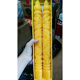 Mua 1 đôi đèn cầy chạm rồng 35cm