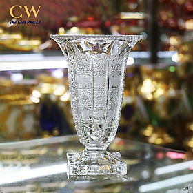 Mua Lọ Hoa Decor Nghệ Thuật Pha Lê Tiệp Crystalite Bohemia Magma Mài Hoa Văn Bông Tuyết