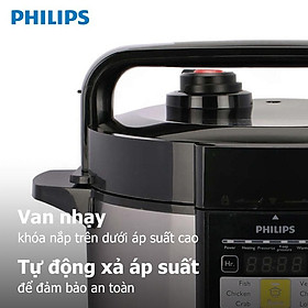 Mua Nồi Áp Suất Điện Tử Philips HD2136/66  5Lit - 980W  Hàng Chính Hãng