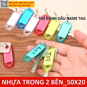 Móc chìa khóa SQ-3308 Key Tag - thẻ chìa dùng ghi chú, đánh dấu số chìa khóa, hành lý chinhhang
