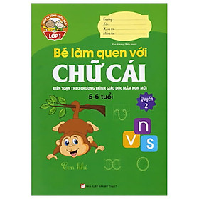 [Download Sách] Bé Làm Quen Với Chữ Cái (5 -6 Tuổi) - Quyển 2