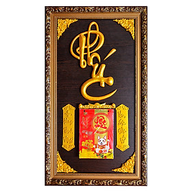 Lịch Gỗ Phù Điêu Chữ Phúc - SK056