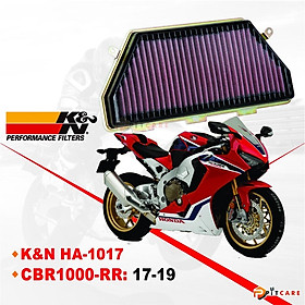 Lọc Gió K&N Chính Hãng HA-1017 Cho Honda CBR1000-RR