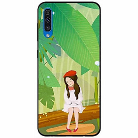 Ốp lưng dành cho Samsung A30s mẫu Cô Gái Mũ Tiêu Đỏ