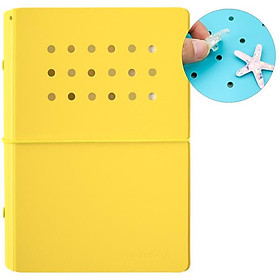 Sổ Còng Trang Trí A6 Bìa Cứng - 80 Trang 4 Lỗ - Sworld ST6188-YE - Yellow