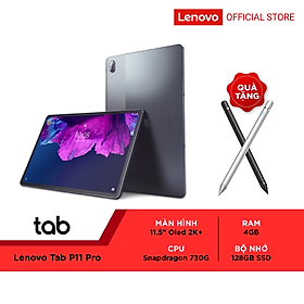 Mua Máy tính bảng Lenovo Tab P11 Pro ZA7D0033VN (4GB/128GB/11.5  Oled 2k/ Snapdragon/4 Loa/8.600mAh) - Hàng chính hãng