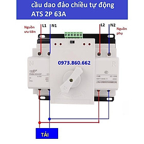 Mua Chuyển nguồn tự động ATS 2P 63A - Dùng cho điện sinh hoạt nhà dân hộ gia đình