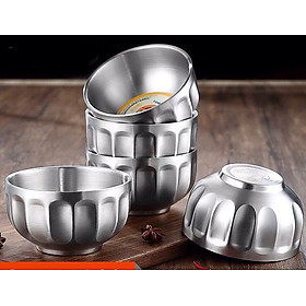 Mua  HÀNG CAO CÂP   Bát inox 304 2 lớp cách nhiệt  tô inox 2 lớp chống nóng  tô inox ăn cơm cho bé mầm non